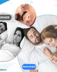 Vorher-Nachher Vergleich mit NightHaven Magnetischen Nose Strips – Schnarchen reduzieren und erholsamer Schlaf für Paare