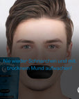 Mann mit NightHaven Mouth Tape – Reduziert Schnarchen & verhindert Mundtrockenheit