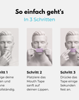 Anleitung NightHaven Lavendel Mouth Tape: in 3 Schritten Mundpflaster richtig anbringen
