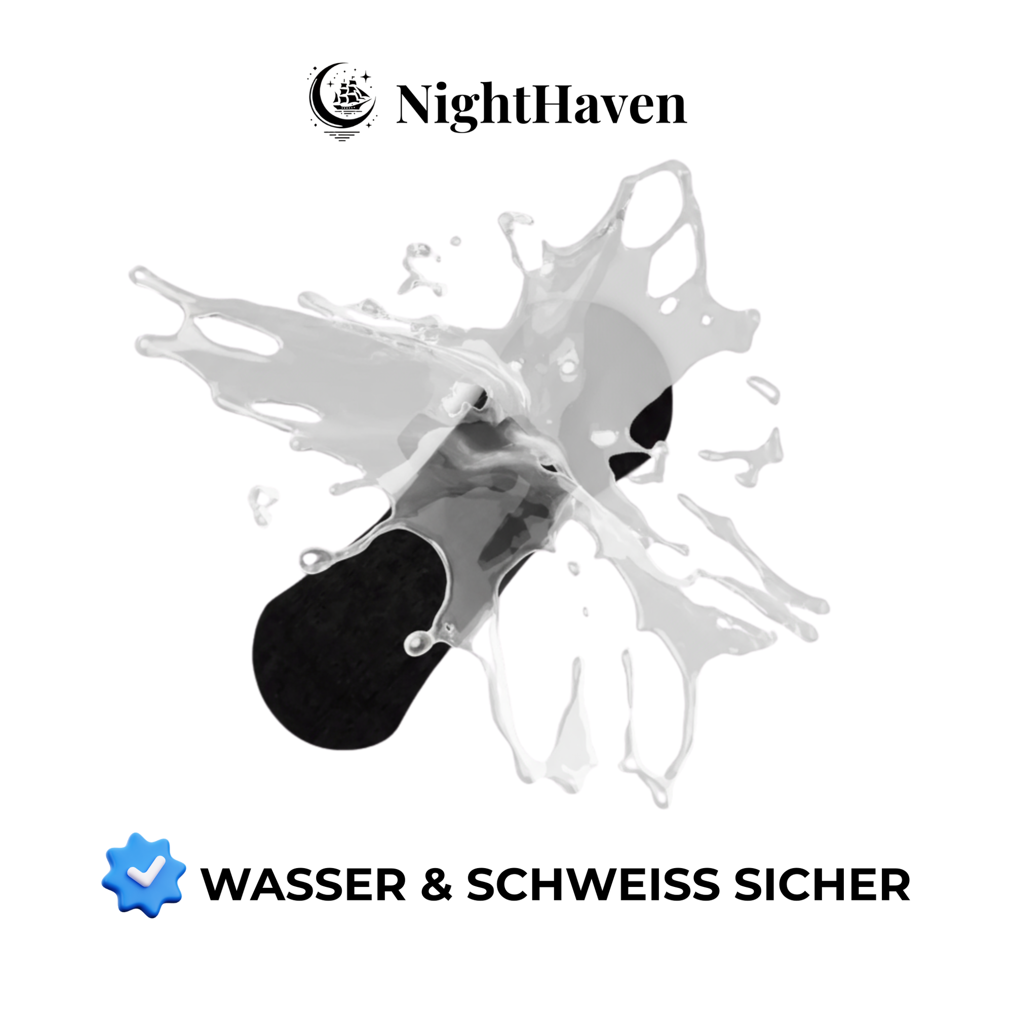 NightHaven Magnetic Nose Strip mit Wasserspritzer – wasser- und schweissfester Nasenstrip für stabilen Halt und erholsamen Schlaf.