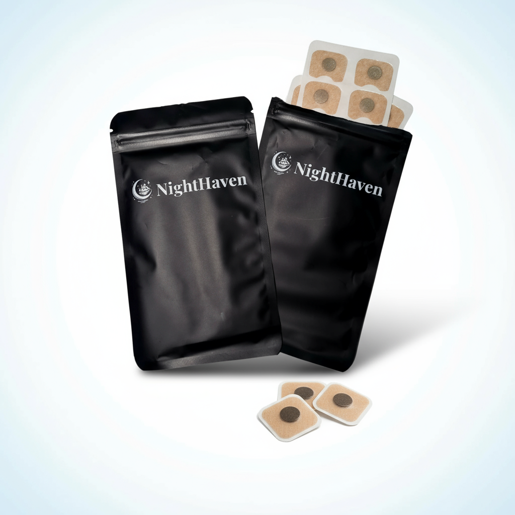 NightHaven Refill Packs, praktische Nachfüllpacks mit Klebepatches für Magnetische Nose Strips, ideal zur Reduktion von Schnarchen und für besseren Schlaf