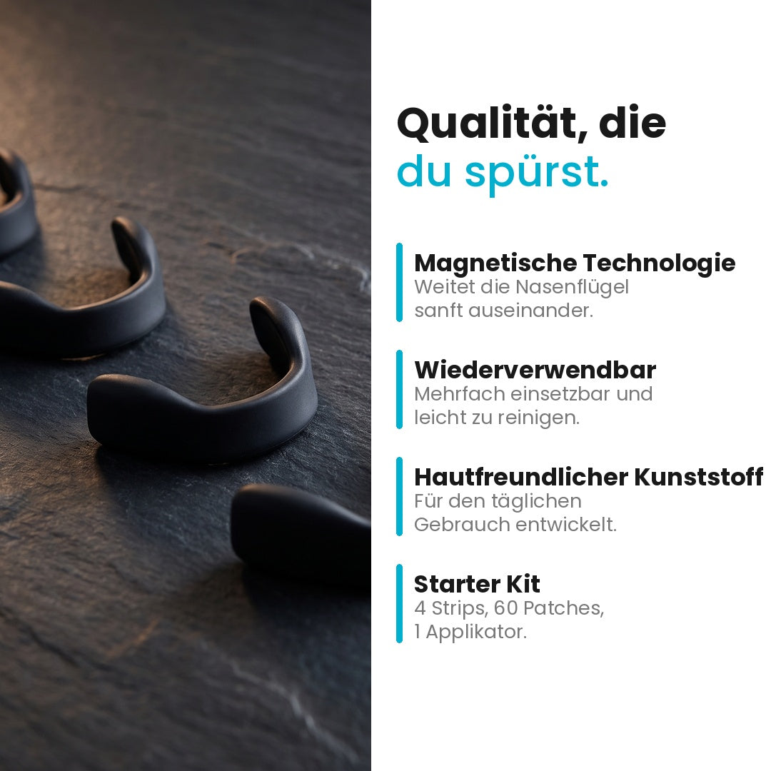 NightHaven Magnetic Nose Strip – wiederverwendbar mit magnetischer Technologie 