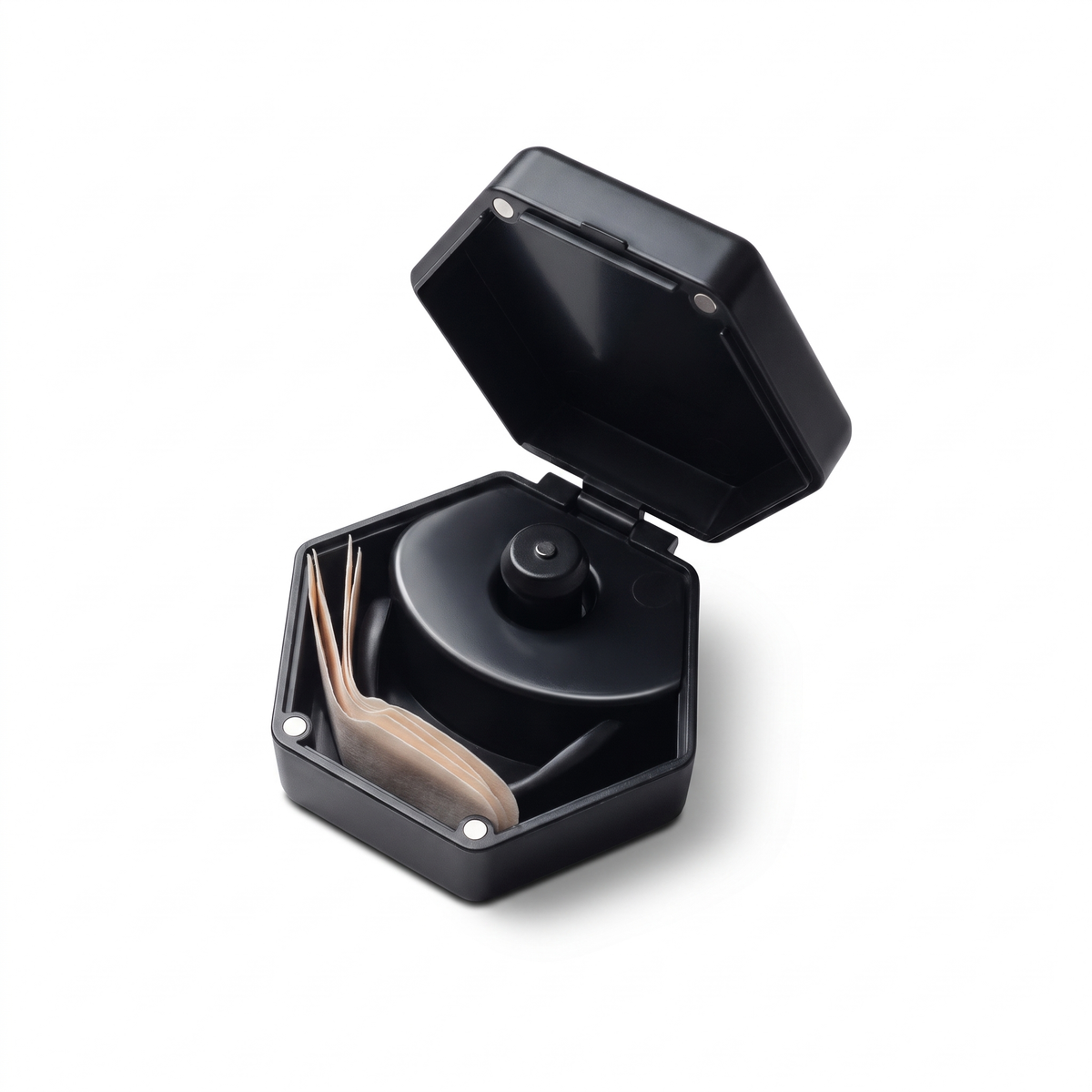 NightHaven Reiseetui für den Magnetic Nose Strip in Schwarz #farbe_schwarz