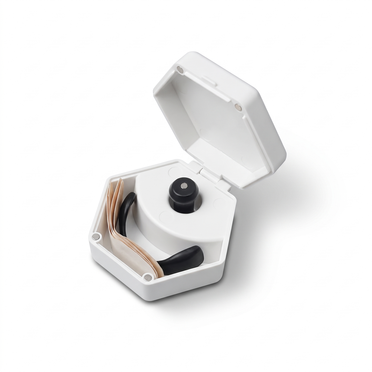 NightHaven Reiseetui für den Magnetic Nose Strip in Weiss #farbe_weiss