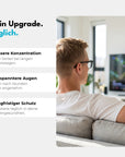 VESPER Crystal Clear Blaulichtfilterbrille beim Fernsehen